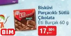 ETİ BURÇAK BİSKÜVİ PARÇACIKLI SÜTLÜ ÇİKOLATA